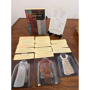 The Little Box of Scarves Card Pattern Set Matthay Thies Knitting 13 of 20 Cards